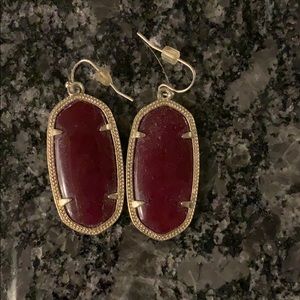 Kendra Scott earings maroon